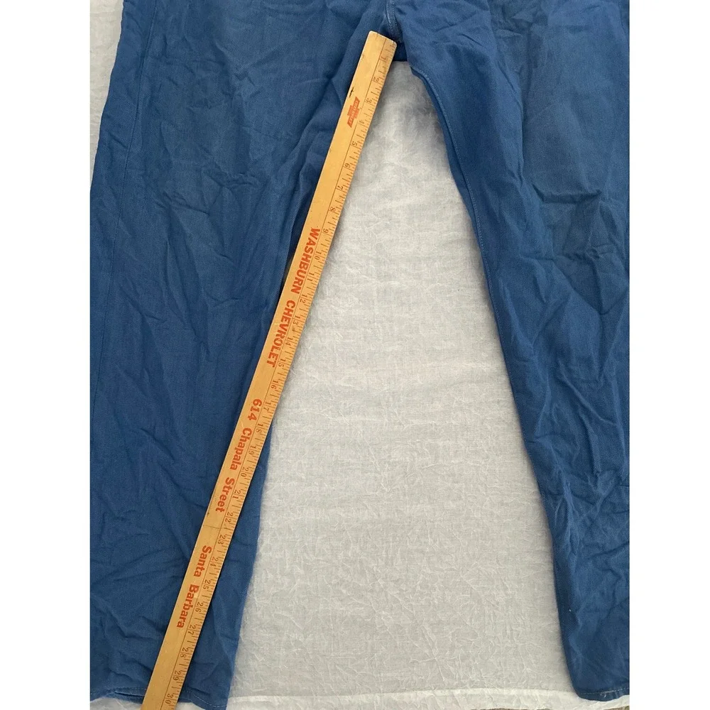 Levi's Jeans Straight Leg Button Fly Denim Blue‎ Pants Men's  38x34 Actual 35x30